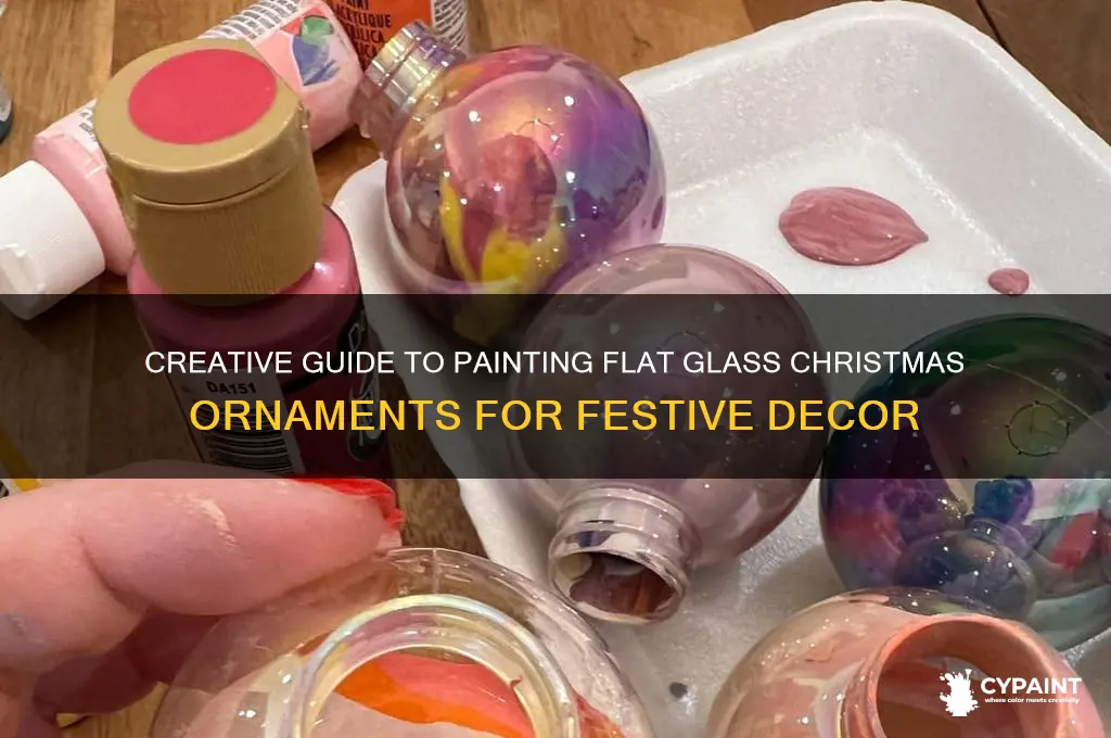 how to paint flat glass christmas ornoments