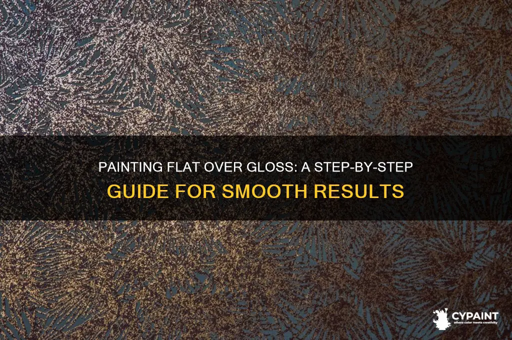 how to paint flat over gloss paint