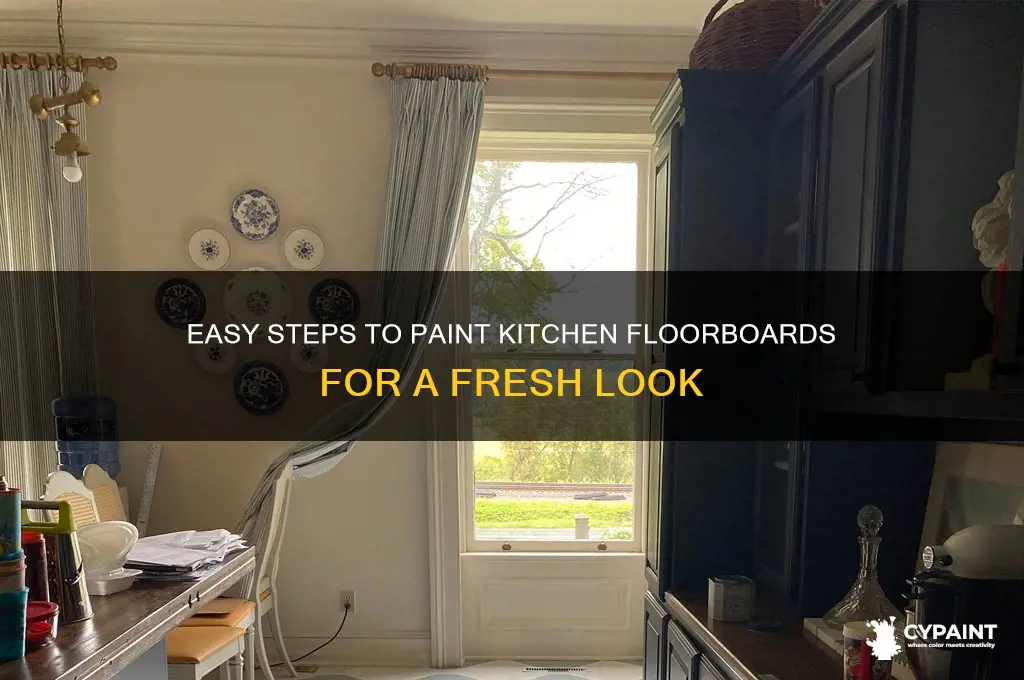 how to paint floorboards in a kitchen
