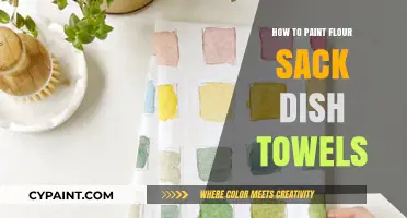 Creative DIY: Painting Flour Sack Dish Towels for a Personal Touch