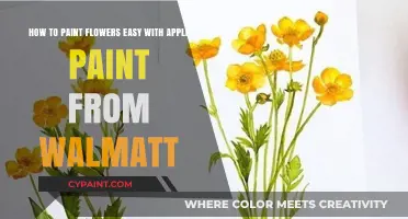 Effortless Floral Art: Painting Flowers with Walmart's Apple Paint