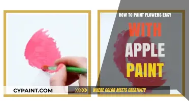 Simple Flower Painting Tips Using Apple Paint for Beginners