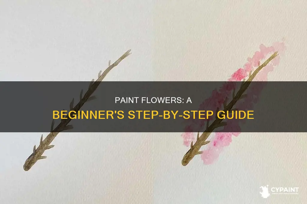 how to paint flowers for beginners step by step