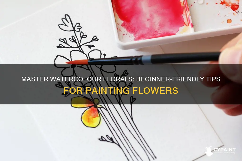 how to paint flowers in watercolour for beginners