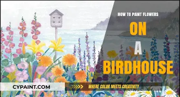 Creative Birdhouse Decor: Painting Vibrant Flowers Step-by-Step Guide