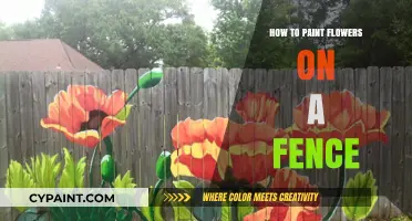 Creative Fence Art: Painting Vibrant Flowers on Your Garden Barrier