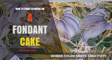 Mastering Fondant Art: Painting Vibrant Flowers on Your Cake