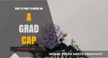 Creative Grad Cap Ideas: Painting Vibrant Flowers for Graduation Day