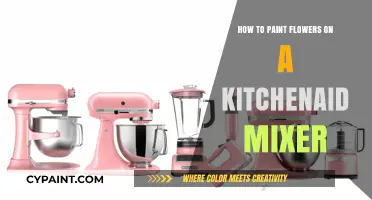 Creative Kitchen Art: Painting Vibrant Flowers on Your KitchenAid Mixer