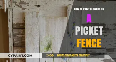 Painting Vibrant Flowers on a Picket Fence: A Creative DIY Guide