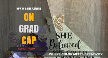 Creative Grad Cap Ideas: Painting Vibrant Flowers for Graduation Day