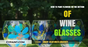 Creative Bottoms Up: Painting Flowers on Wine Glasses