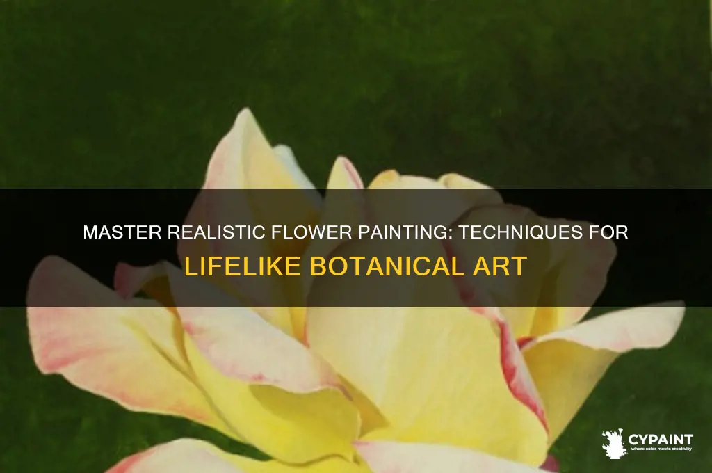 how to paint flowers to look real