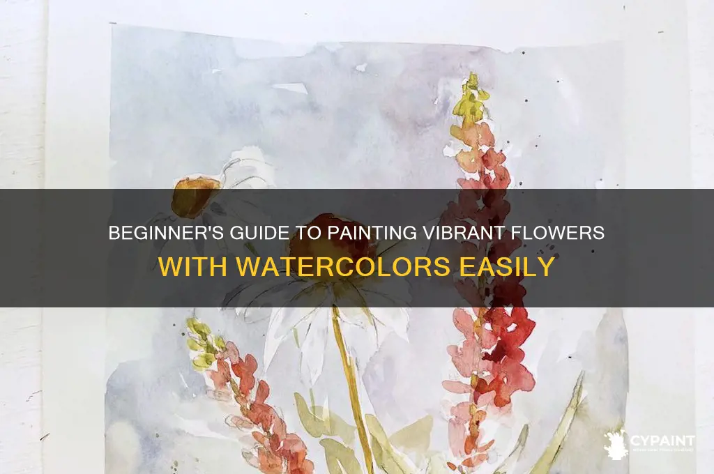 how to paint flowers wabrown tercolorsfor beginners