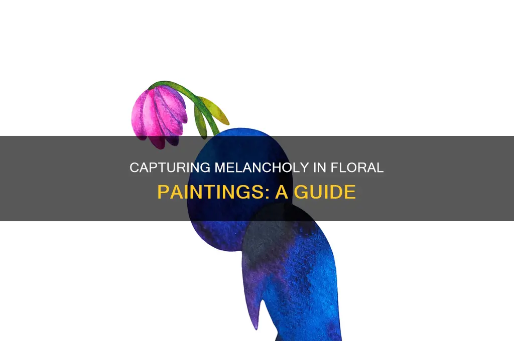how to paint flowers with a hint of sadness