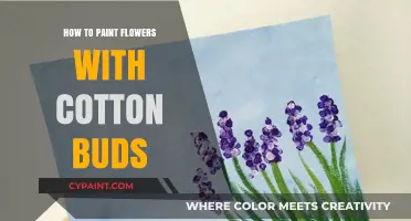 Creative Cotton Bud Art: Painting Vibrant Flowers with Ease