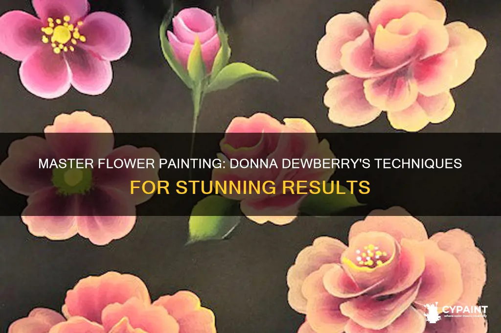 how to paint flowers with donna dewberey