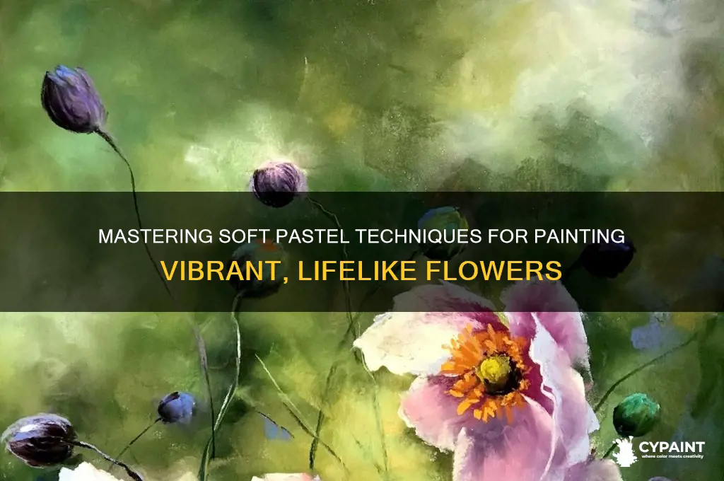 how to paint flowers with soft pastels