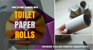 Creative Crafting: Painting Flowers Using Toilet Paper Rolls