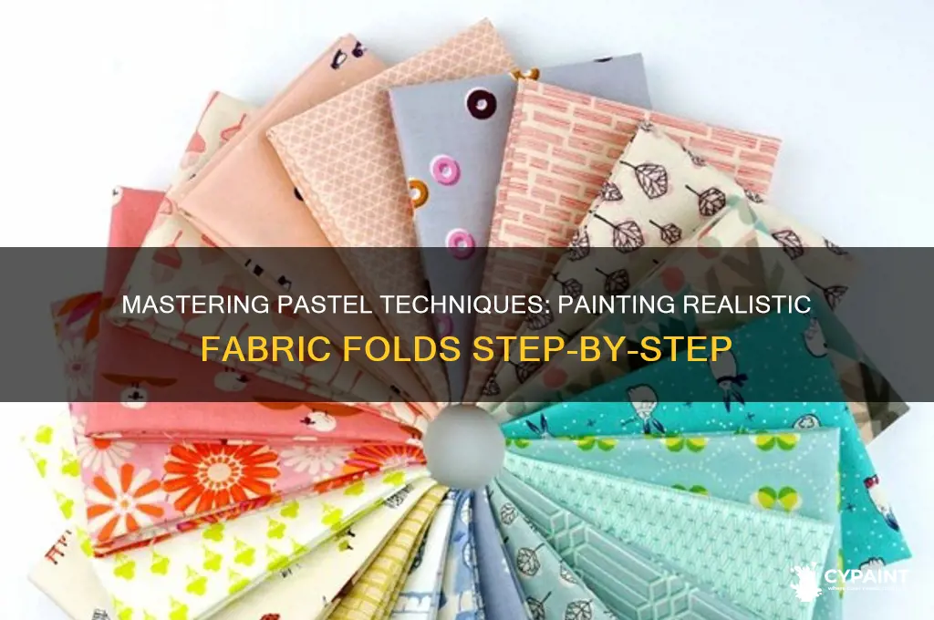 how to paint folds in fbric with pastels