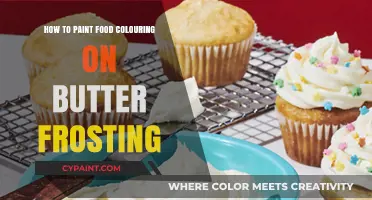 Creative Butter Frosting Art: Painting with Food Coloring Techniques
