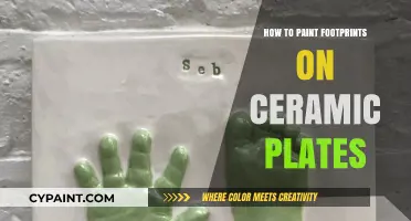 Creative Footprint Art: Painting Unique Designs on Ceramic Plates