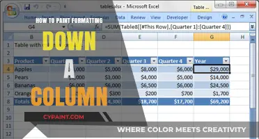 Master Column Formatting: Easy Steps to Paint Down in Excel