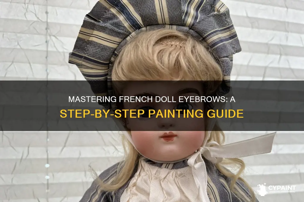 how to paint frech doll eye brows