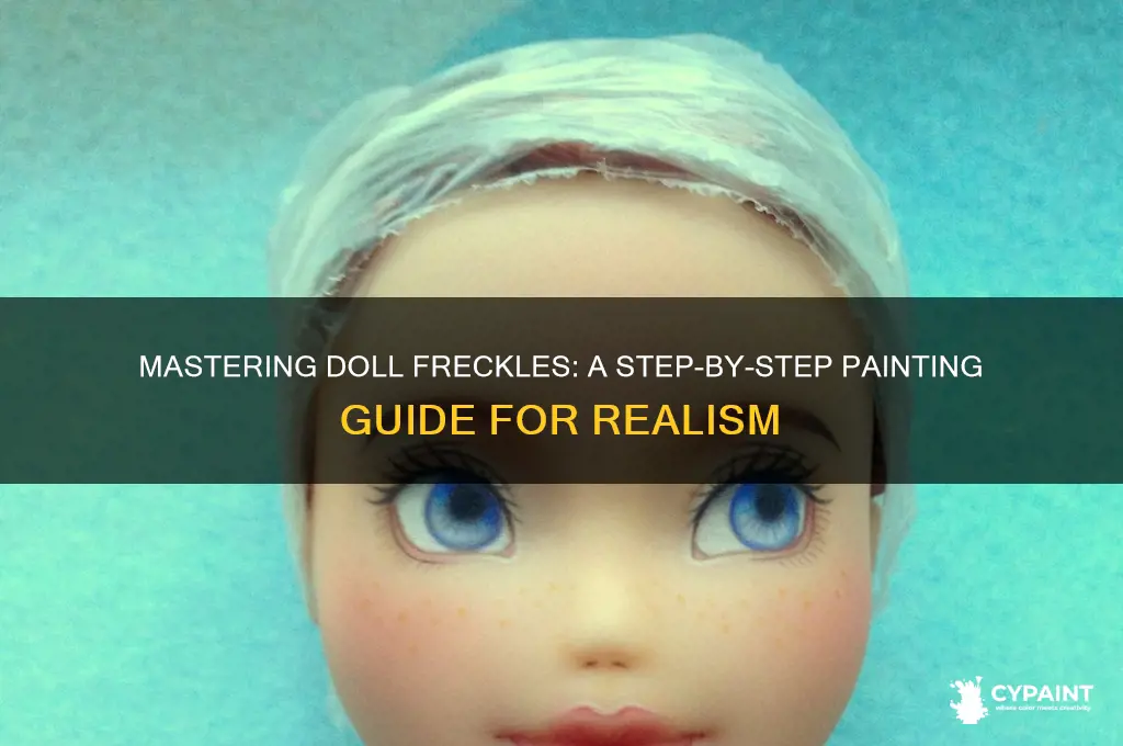 how to paint freckles on a doll