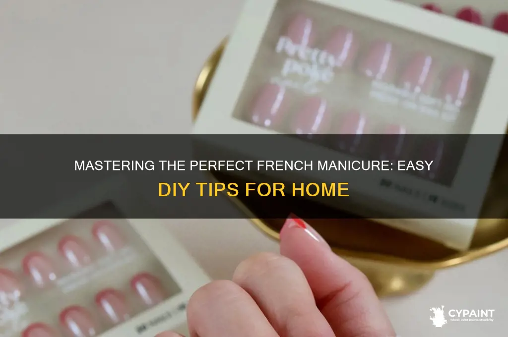 how to paint french manicure at home