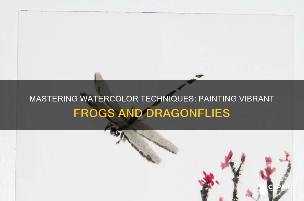 how to paint frogs and dragon flys