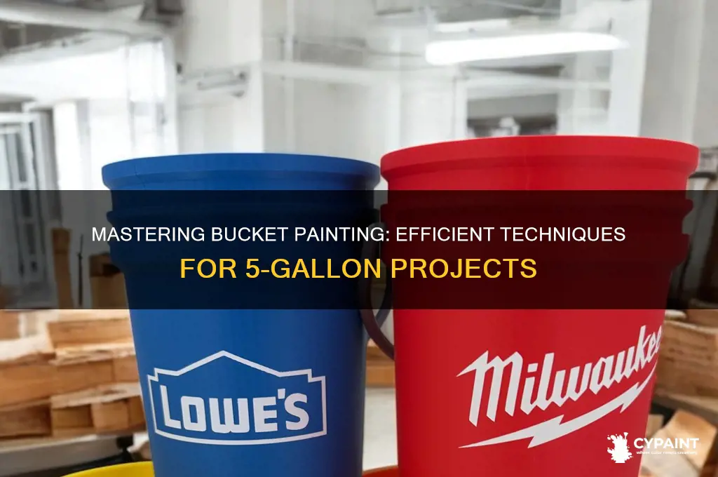 how to paint from a 5 gallon bucket