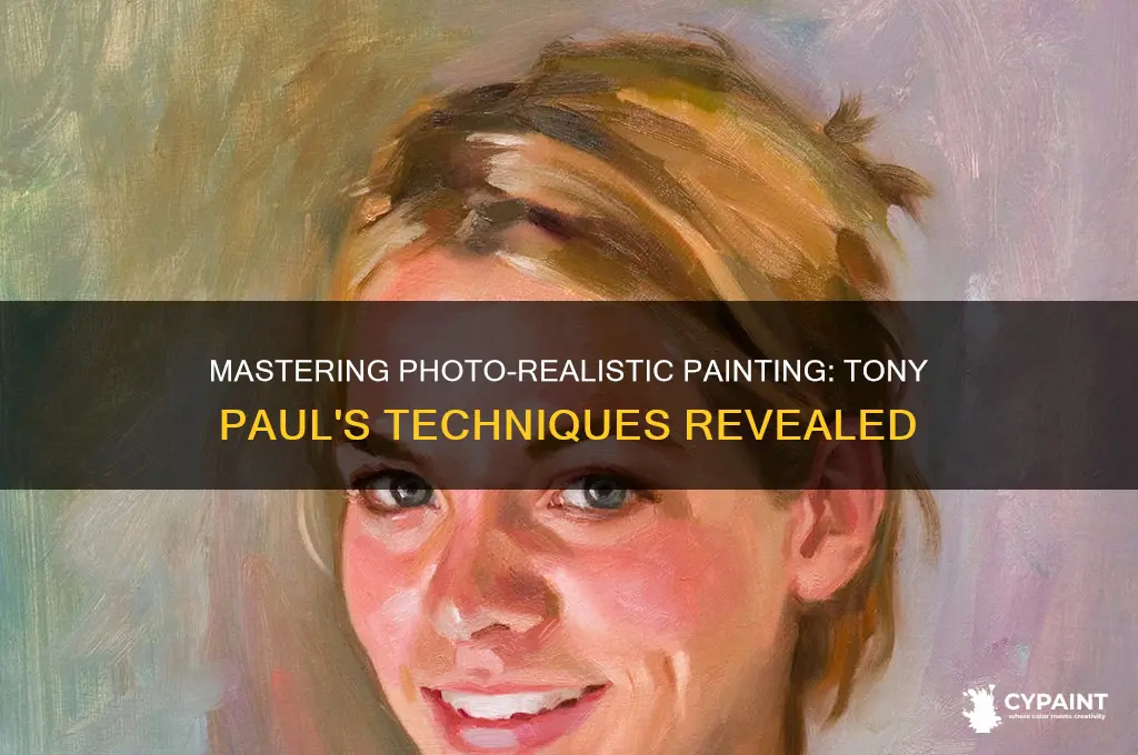 how to paint from photographs tony paul