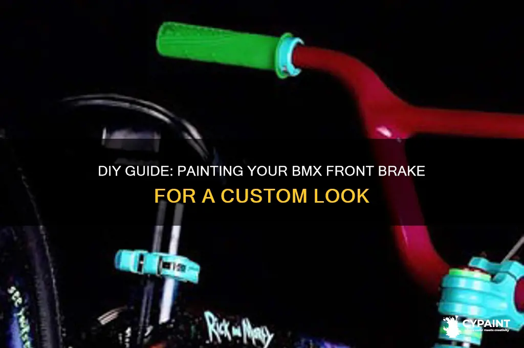 how to paint front brake bmx bicycle