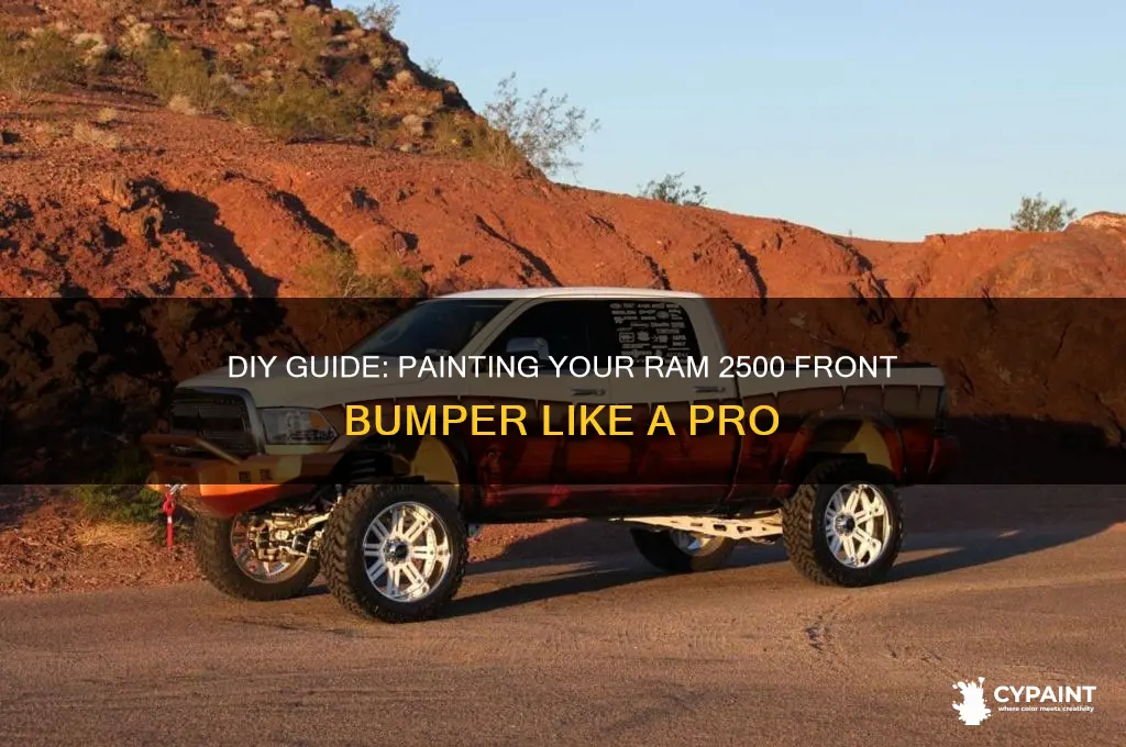 how to paint front bumper ram 2500