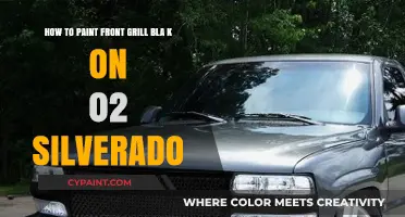 Revamp Your Ride: Painting the Front Grill Black on a 2002 Silverado
