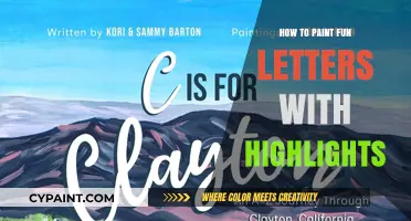 Master Fun Letter Painting: Add Highlights for Eye-Catching Designs