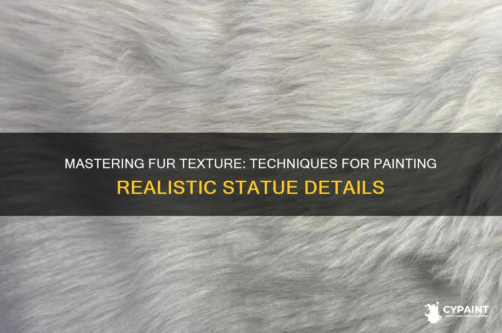 how to paint fur texture on a statue