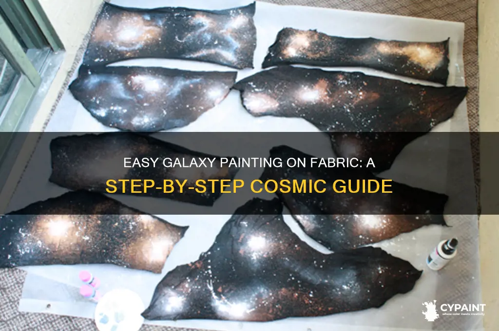 how to paint galaxy easy on fabric