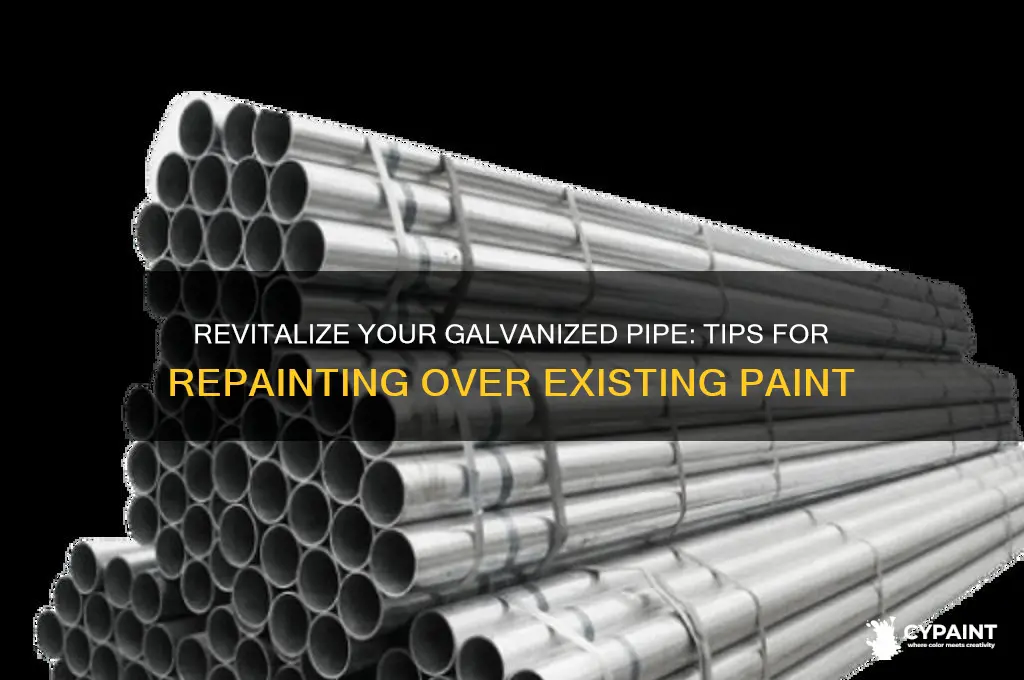 how to paint galvanized pipe that has already been painted