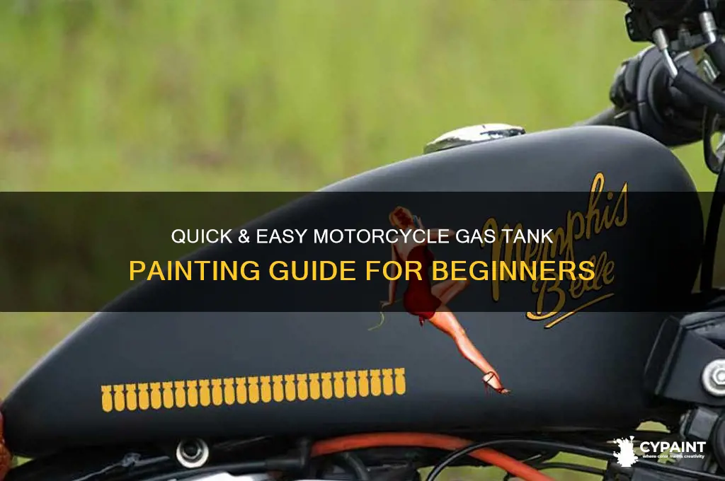 how to paint gas tank motorcycle fast easy