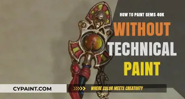 Mastering Gemstone Effects in 40k Miniatures with Basic Paints