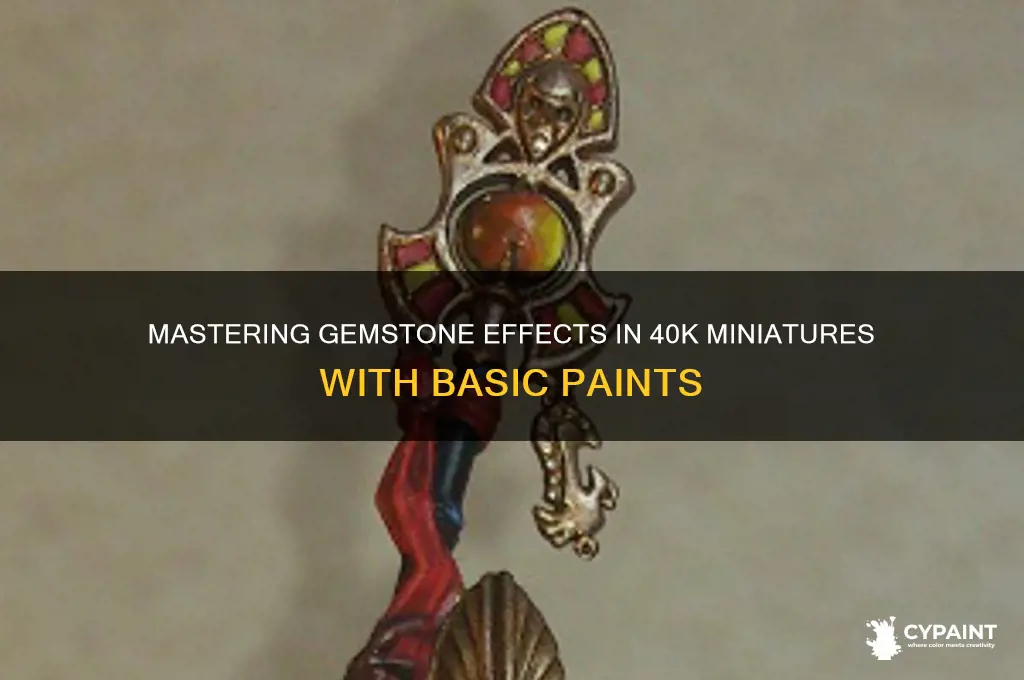 how to paint gems 40k without technical paint