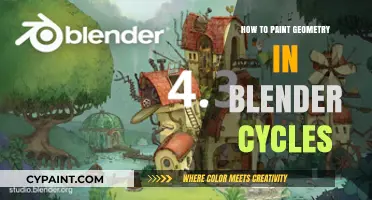 Mastering Blender Cycles: Techniques for Painting Geometric Designs