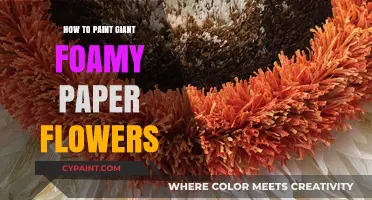 Create Stunning Giant Foamy Paper Flowers: A Step-by-Step Painting Guide