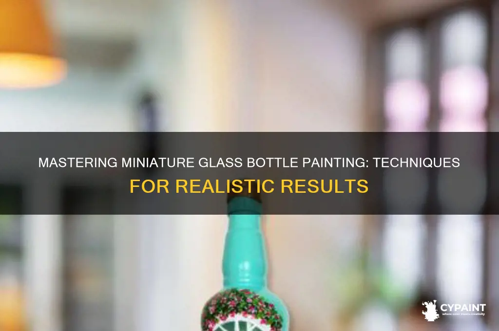 how to paint glass bottles on miniatures