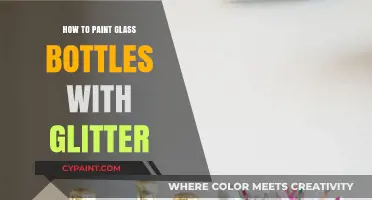 Sparkling DIY: Transform Glass Bottles with Glitter Painting Techniques