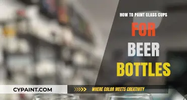 Creative Glass Cup Painting: Transforming Beer Bottles into Art