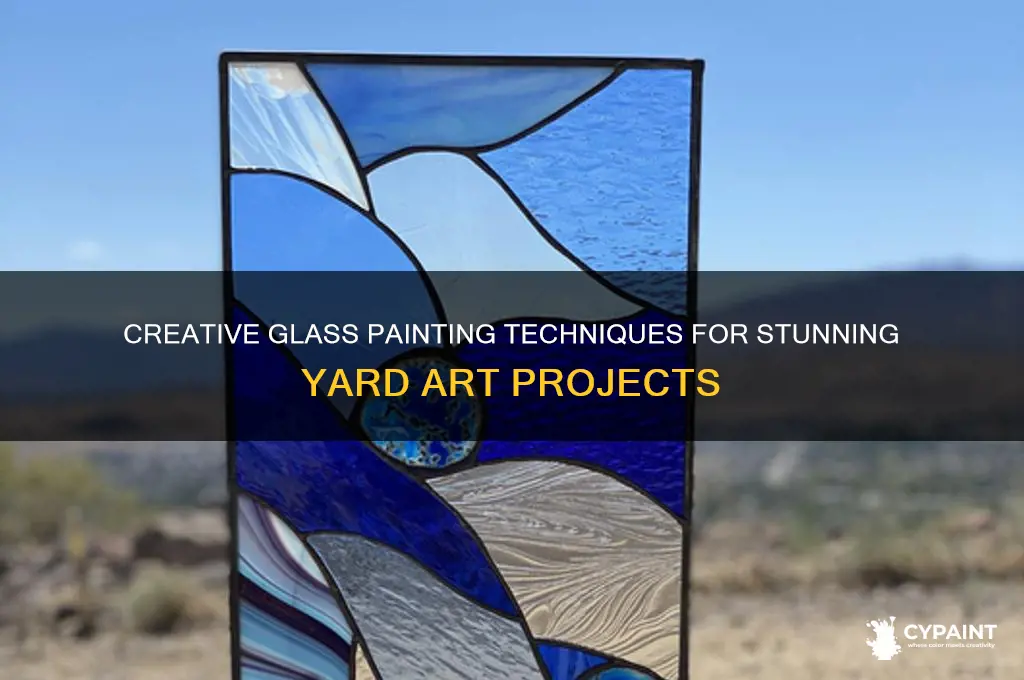 how to paint glass for yard art