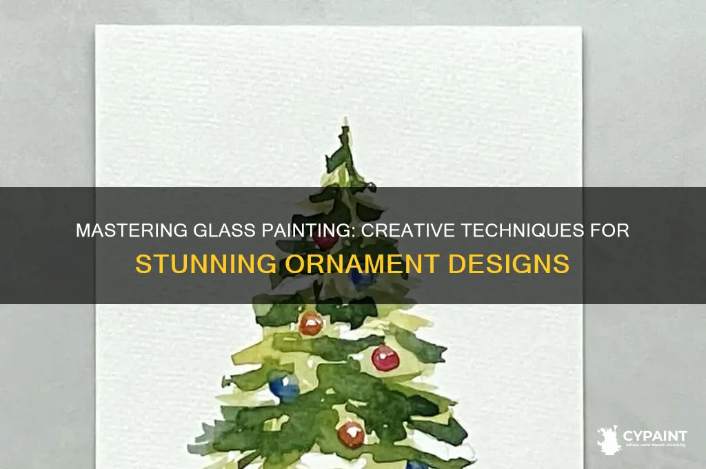 how to paint glass ornament with glass painting